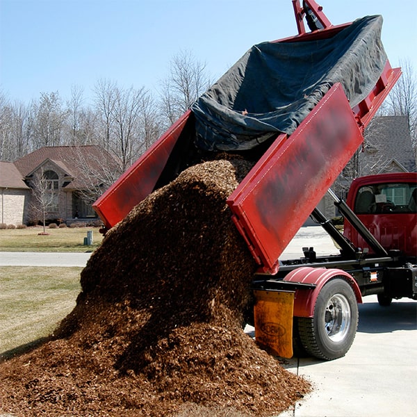 we offer a variety of mulch options for delivery, including hardwood, pine, and cedar mulch